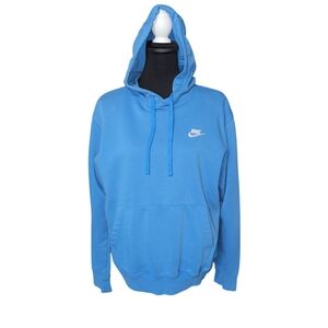 Nike blue kangaroo pocket drawstring hoodie Size M